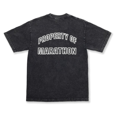 V for Victory Code T-Shirt - Carbon Washed Black - Back
