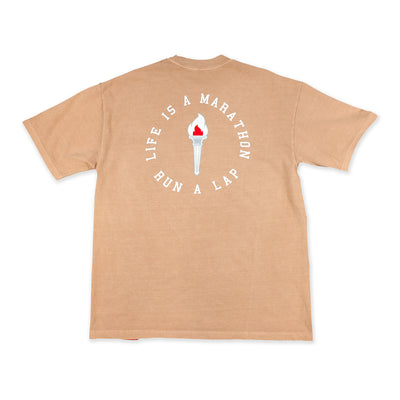 Victory Torch T-Shirt - Rose Granite - Back