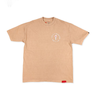 Victory Torch T-Shirt - Rose Granite - Front