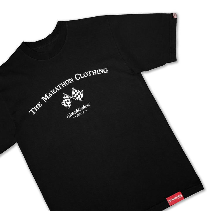 Marathon Victory Flags T-Shirt - Black/White – The Marathon