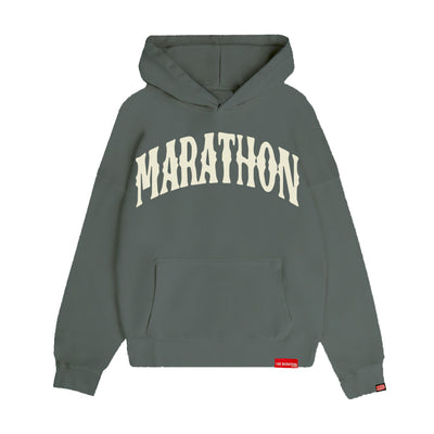 Marathon Vintage Arch Hoodie - Alpine/Cream