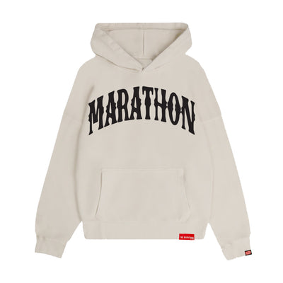 Marathon Vintage Arch Hoodie - Bone/Black