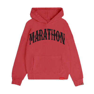 Marathon Vintage Arch Hoodie - Red/Black