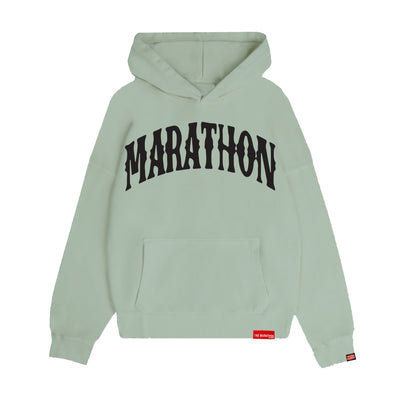 Marathon Vintage Arch Hoodie - Sage/Black