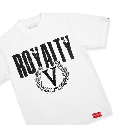 Vintage Royalty T-Shirt - White - Front Detail