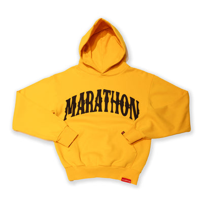 Marathon Vintage Arch Hoodie - Sports Gold/Black - Front
