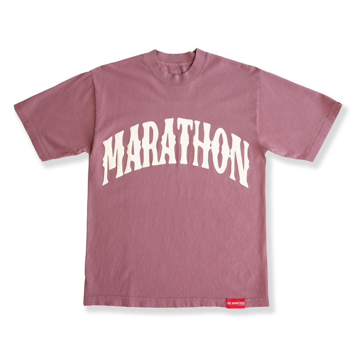 Marathon Vintage Arch T-Shirt - Mauve/Cream - Front