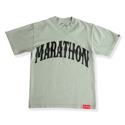 Marathon Vintage Arch T-Shirt - Sage/Black - Front