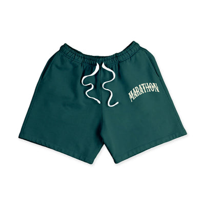 Marathon Vintage Arch Sweatshorts - Ivy/Cream