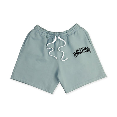 Marathon Vintage Arch Sweatshorts - Sage/Black