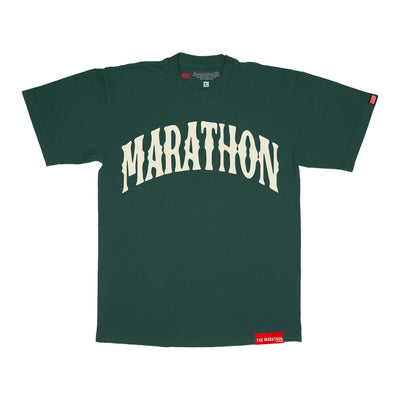 Marathon Vintage Arch T-Shirt - Ivy/Cream