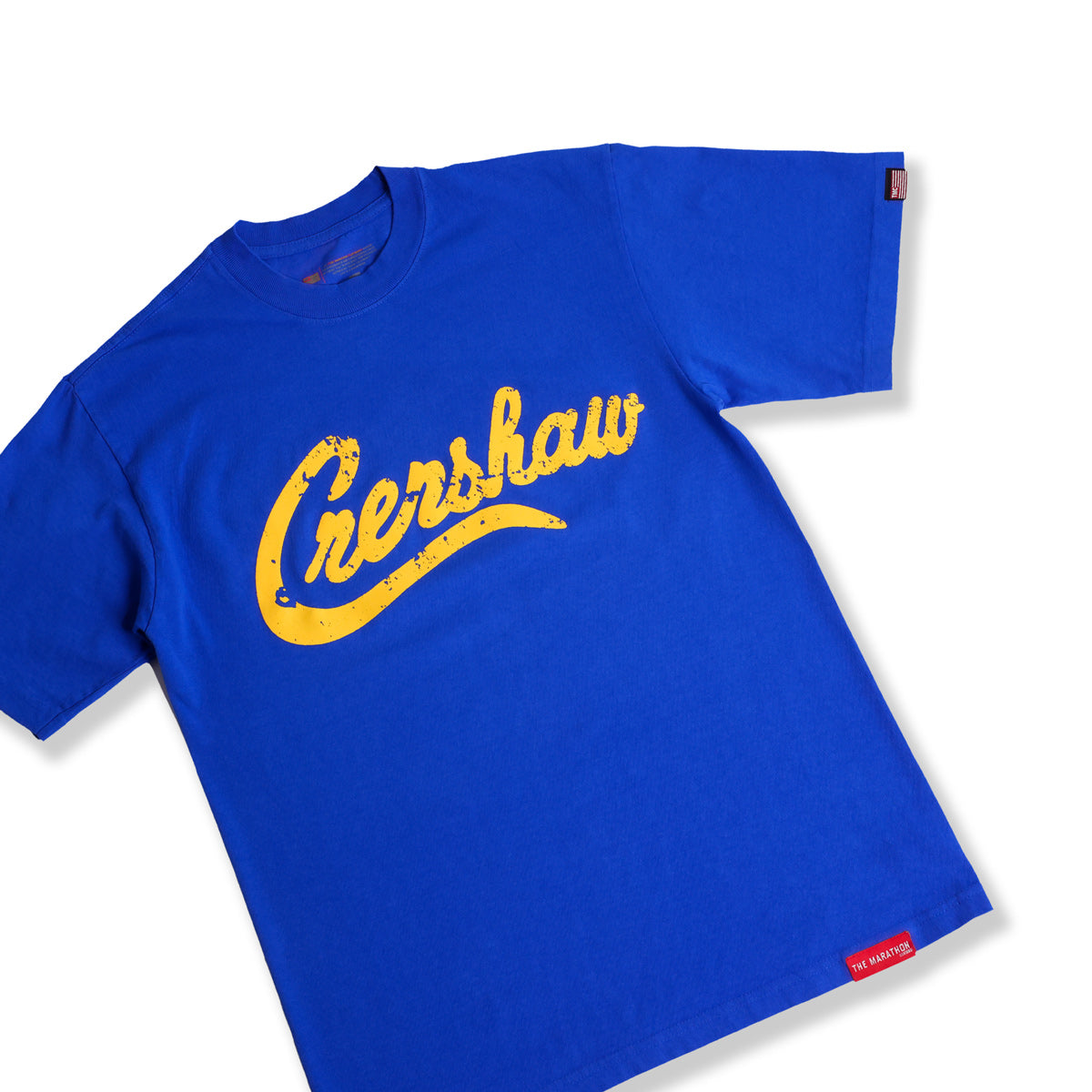 Vintage Crenshaw T-Shirt - Royal Blue/Sports Gold - Detail