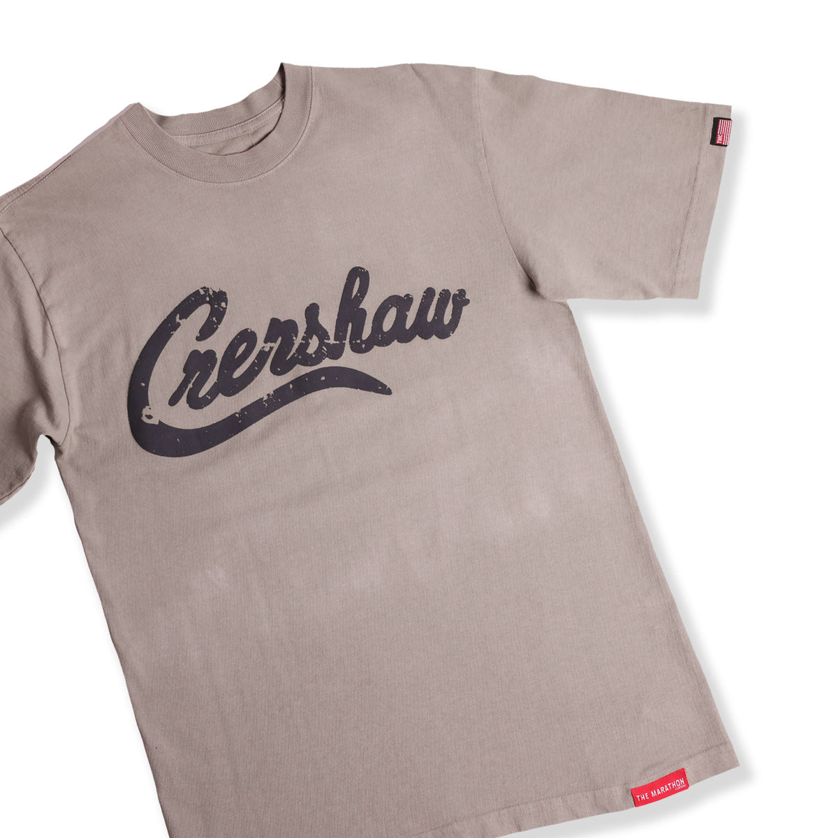 Vintage Crenshaw T-Shirt - Mocha Grey/Black - Detail