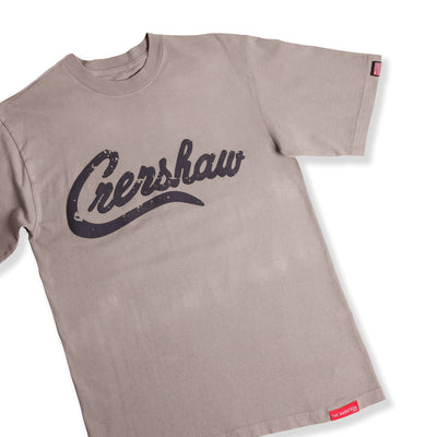 Vintage Crenshaw T-Shirt - Mocha Grey/Black - Detail