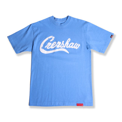 Vintage Crenshaw T-Shirt - Mountain Blue/White - Front