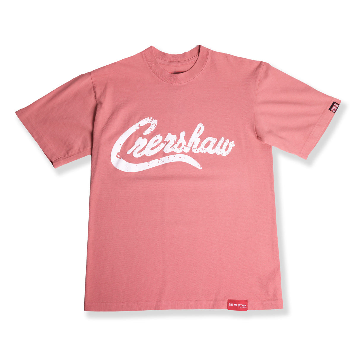 Vintage Crenshaw T-Shirt - Faded Rose/White - Front