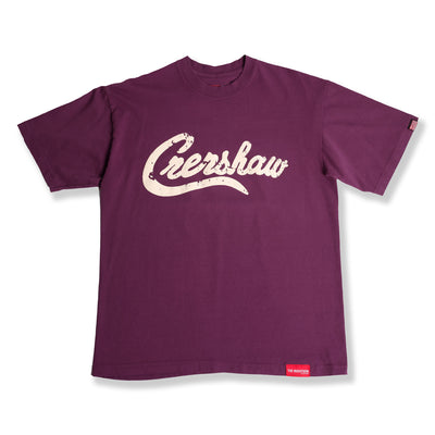 Vintage Crenshaw T-Shirt - Wine/Cream - Front