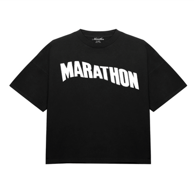 Marathon Waving T-Shirt - Black