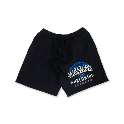 Marathon Worldwide Shorts - Vintage Black - Front 
