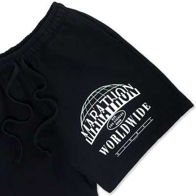 Marathon Worldwide Shorts - Black - Detail