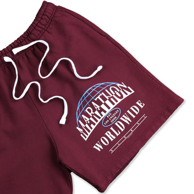 Marathon Worldwide Shorts - Antique Burgundy - Detail