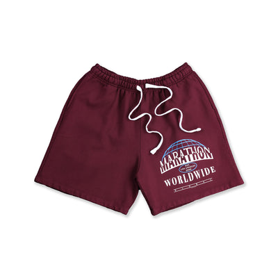 Marathon Worldwide Shorts - Antique Burgundy - Front