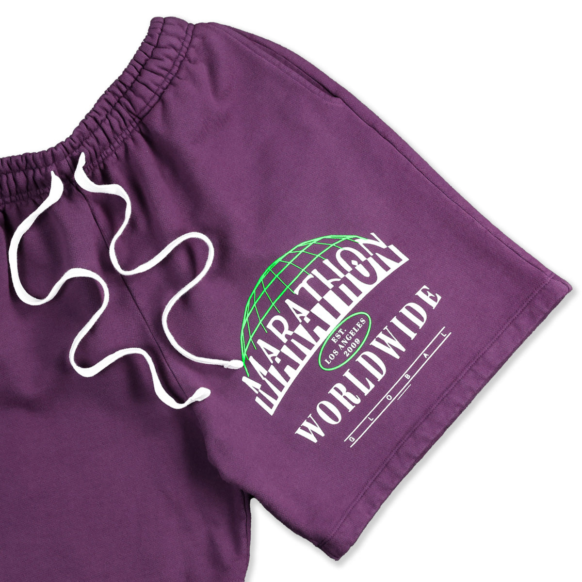 Marathon Worldwide Shorts - Purple Mauve - Detail