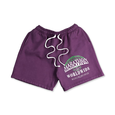 Marathon Worldwide Shorts - Purple Mauve - Front