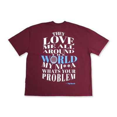 Marathon Worldwide T-Shirt - Antique Burgundy - Back