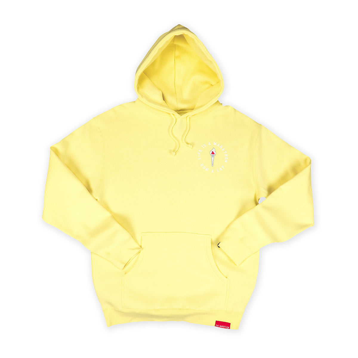 Victory Torch Hoodie - Soft Yellow - Front