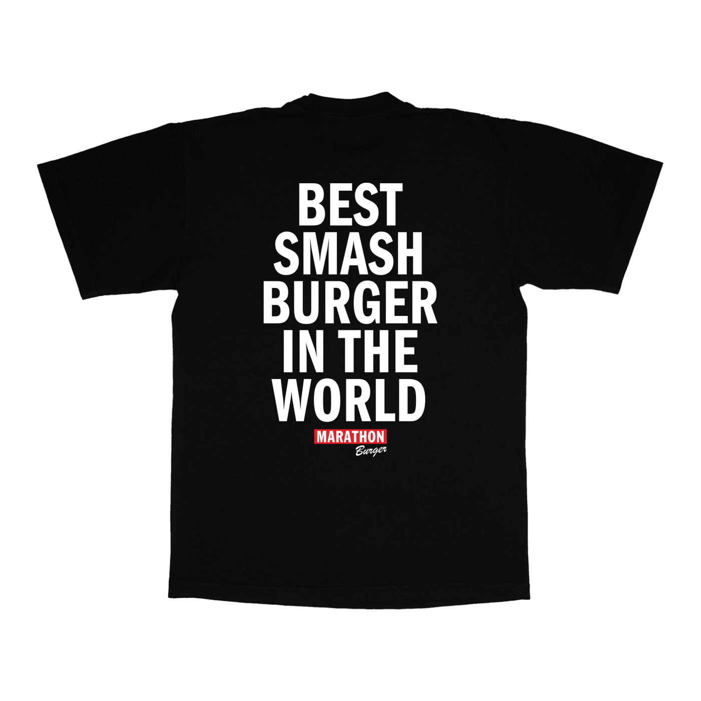 Marathon Burger Artwork T-Shirt - Black - Back