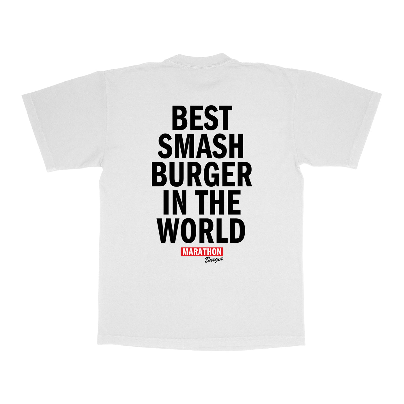 Marathon Burger Artwork T-Shirt - White - Back