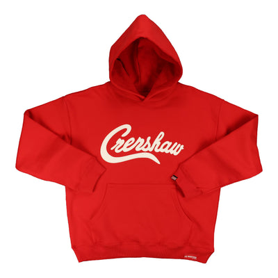Crenshaw Hoodie - Red/White - Front
