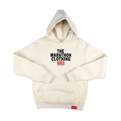 Limited Edition TMC Stacked Logo Hoodie - White/Black