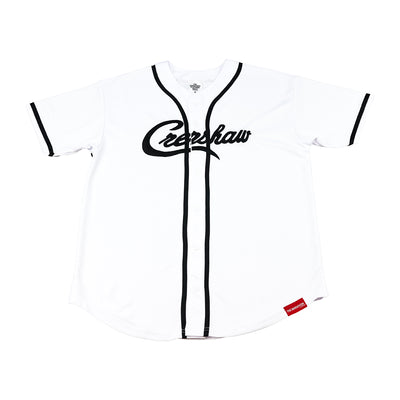 Crenshaw Baseball Jersey - White/Black - Front
