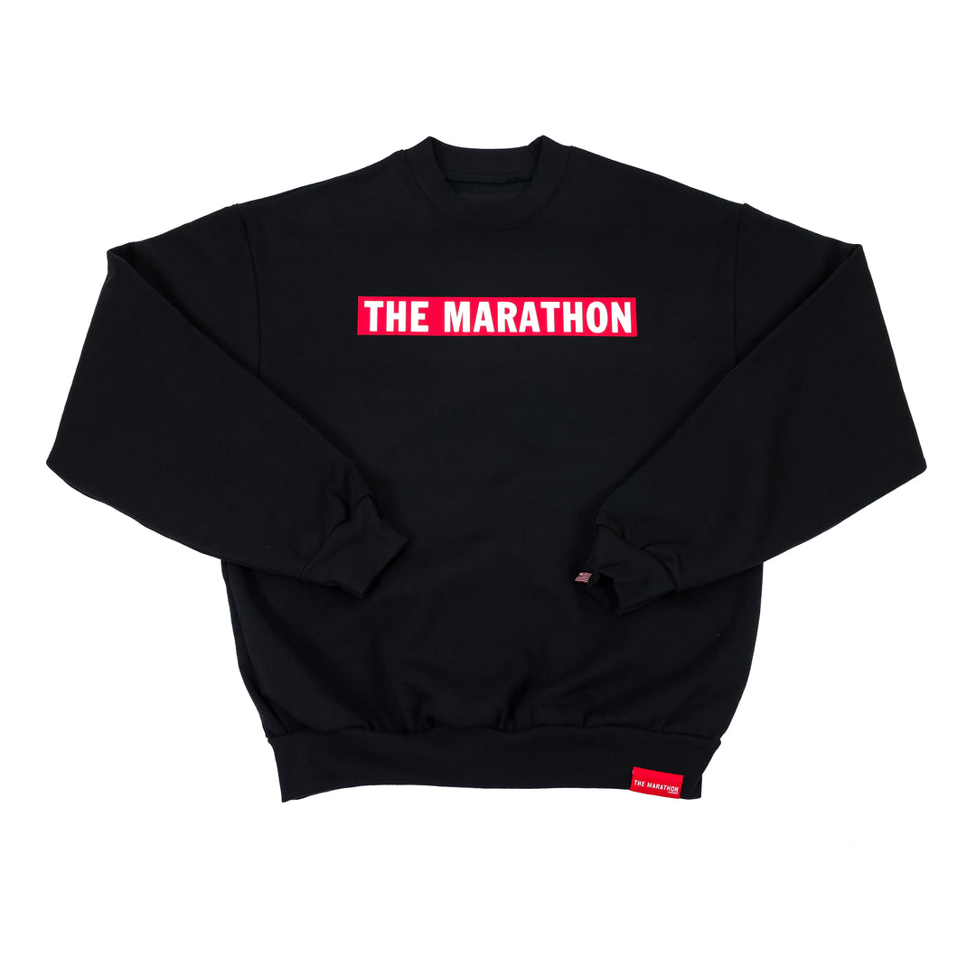 Limited Edition Marathon Bar Crewneck - Black – The Marathon