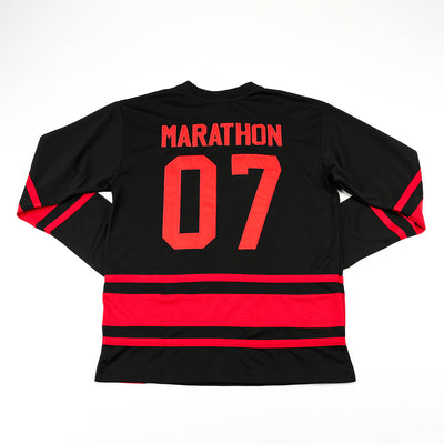 TMC Hockey Jersey - Black/Red - Back