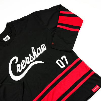 Crenshaw Hockey Jersey - Black/Red - Detail 1