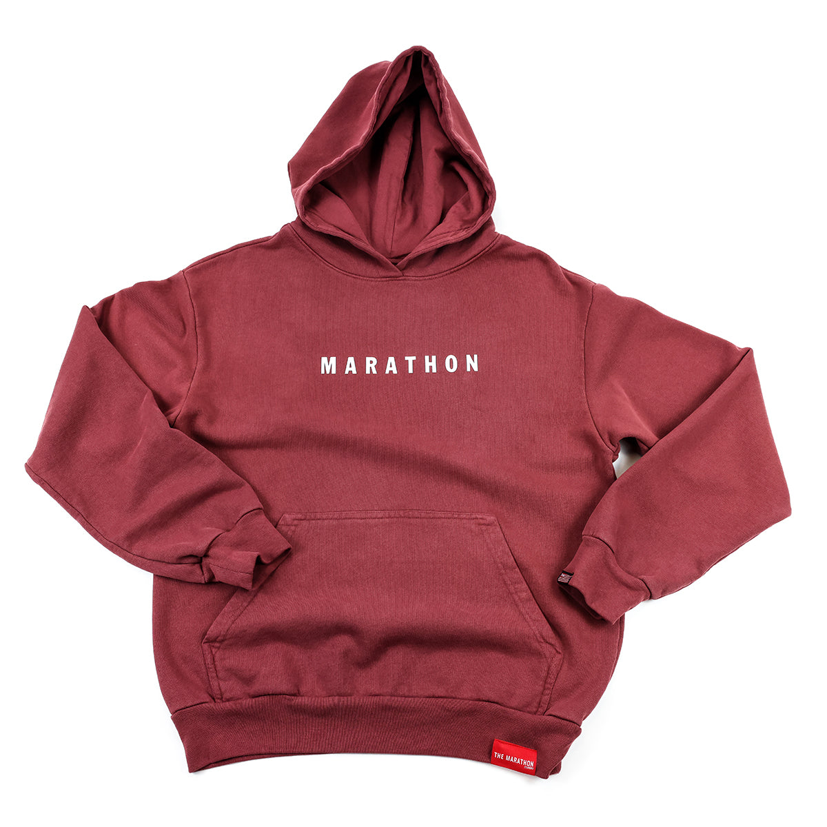 Marathon Women's Hoodie - Maroon - Front