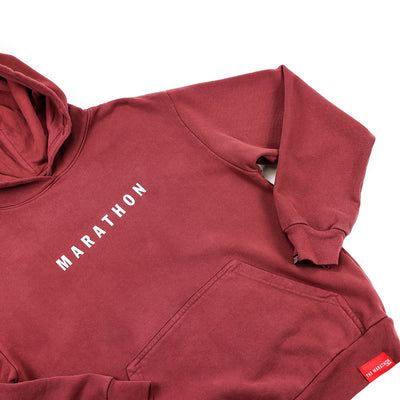 Marathon Women's Hoodie - Maroon - Front