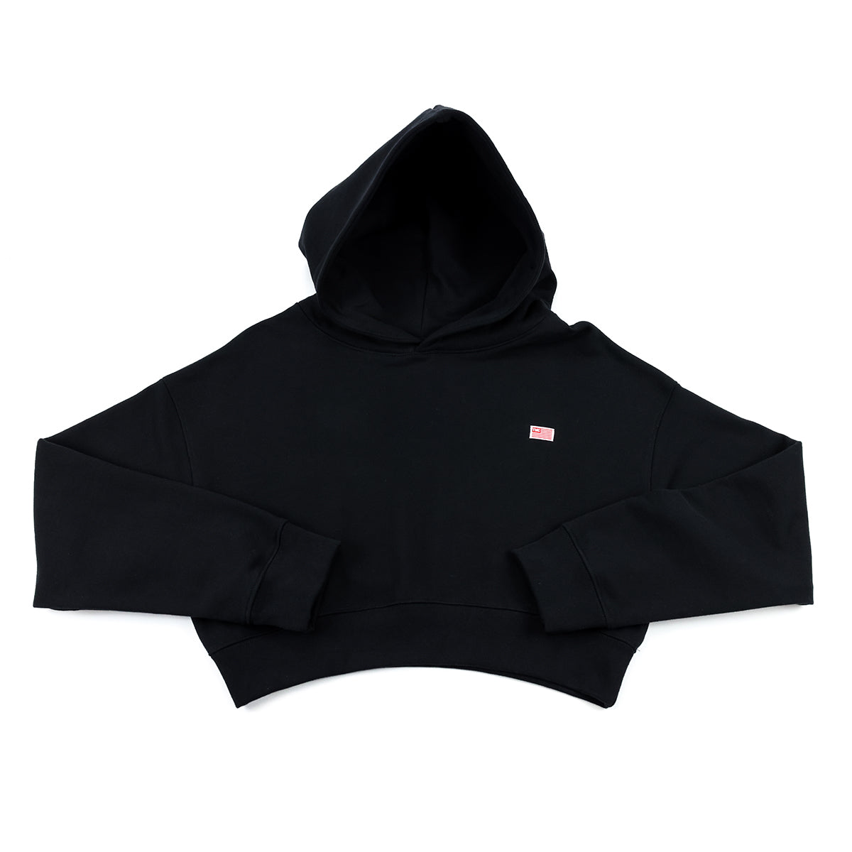 TMC Women's Crop Hoodie - Black - Front