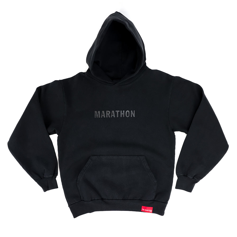 Marathon Leisure Tonal Hoodie - Black
