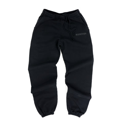Marathon Leisure Tonal Sweatpants - Black