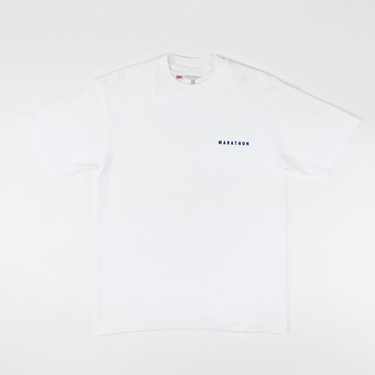 Marathon Signature T-Shirt - White/Navy