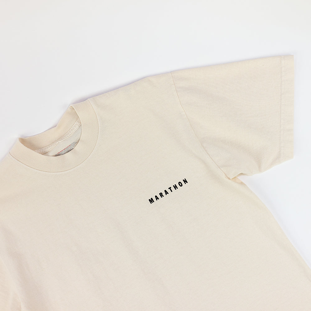 Marathon Signature Clasic T-Shirt - Bone/Black - Detail