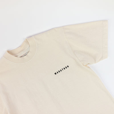 Marathon Signature Clasic T-Shirt - Bone/Black - Detail