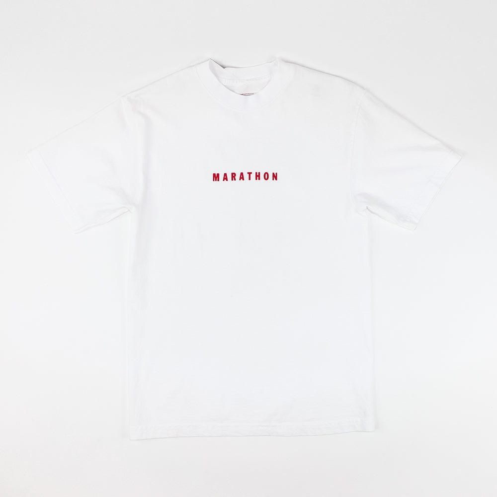 Marathon Impression T-Shirt - White/Red - Front