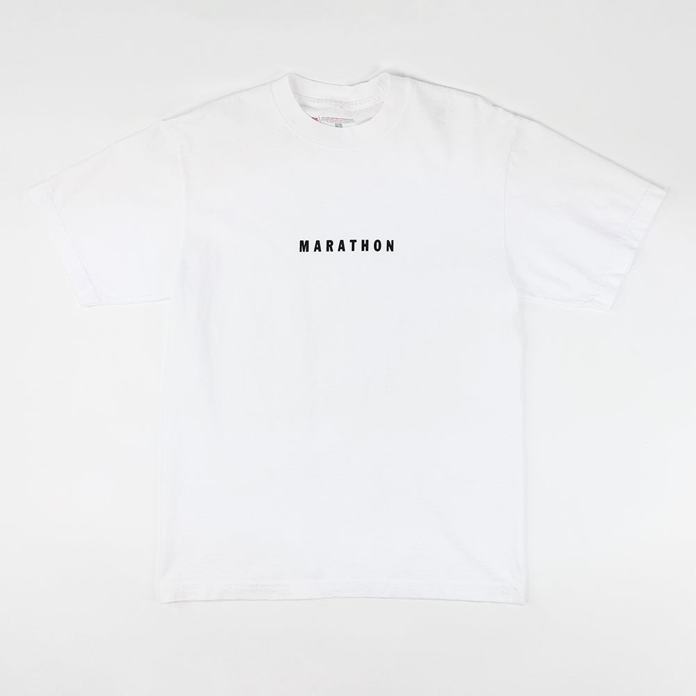 Marathon Impression T-Shirt - White/Black - Front