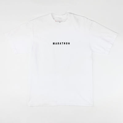 Marathon Impression T-Shirt - White/Black - Front
