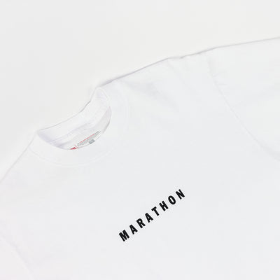 Marathon Impression T-Shirt - White/Black - Detail
